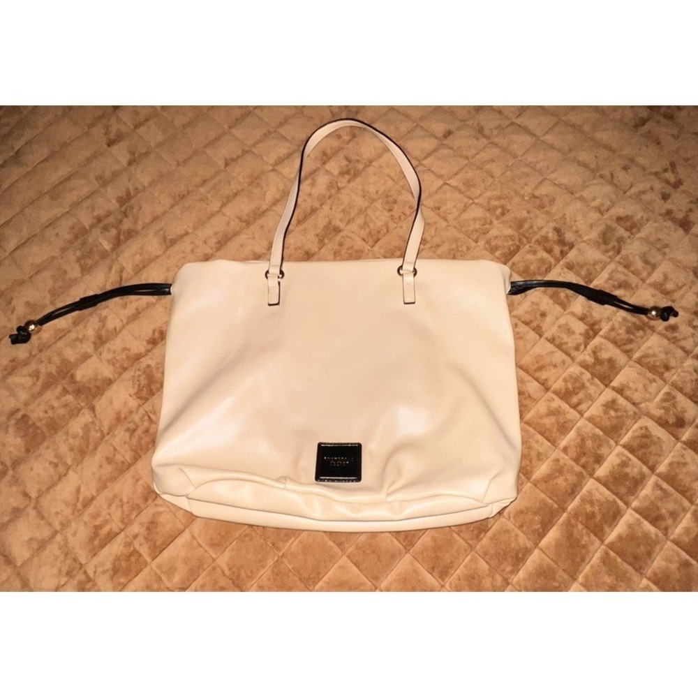 Victoria's Secret Nude Bare Tote Bag Cinched Top Shoulder Purse Shopper NWOT
